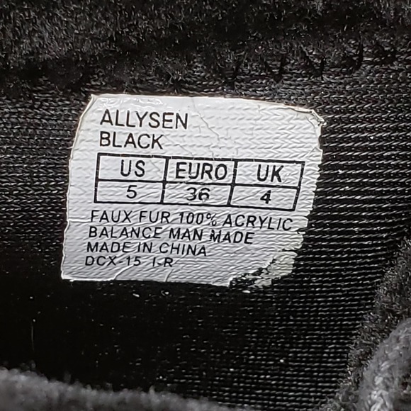 BOC Womens 5 Allysen Black Lace Up Faux Fur Lined Combat / Moto Boots - Picture 8 of 8